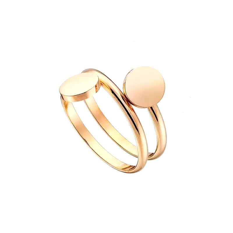 AMOR AMOR Δαχτυλίδι Από Ανοξείδωτο Ατσάλι Ροζ Επιχρυσωμένο AS37458