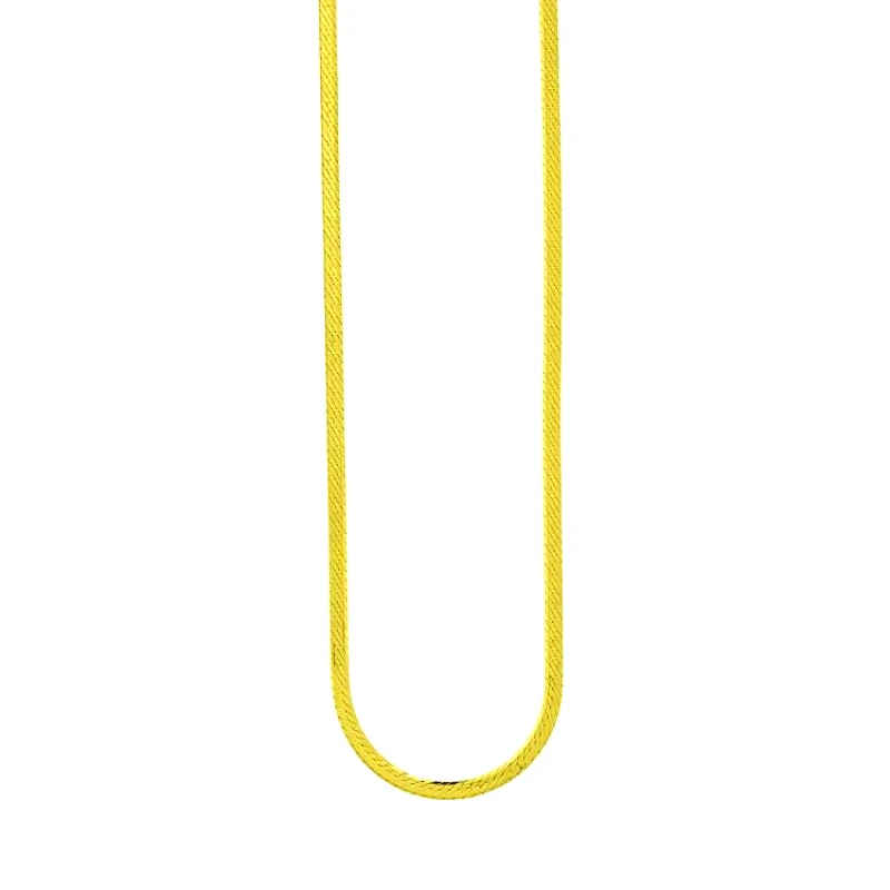 AMOR AMOR Κολιέ Αλυσίδα Φίδι Από Ασήμι 925 Επιχρυσωμένο PS12166