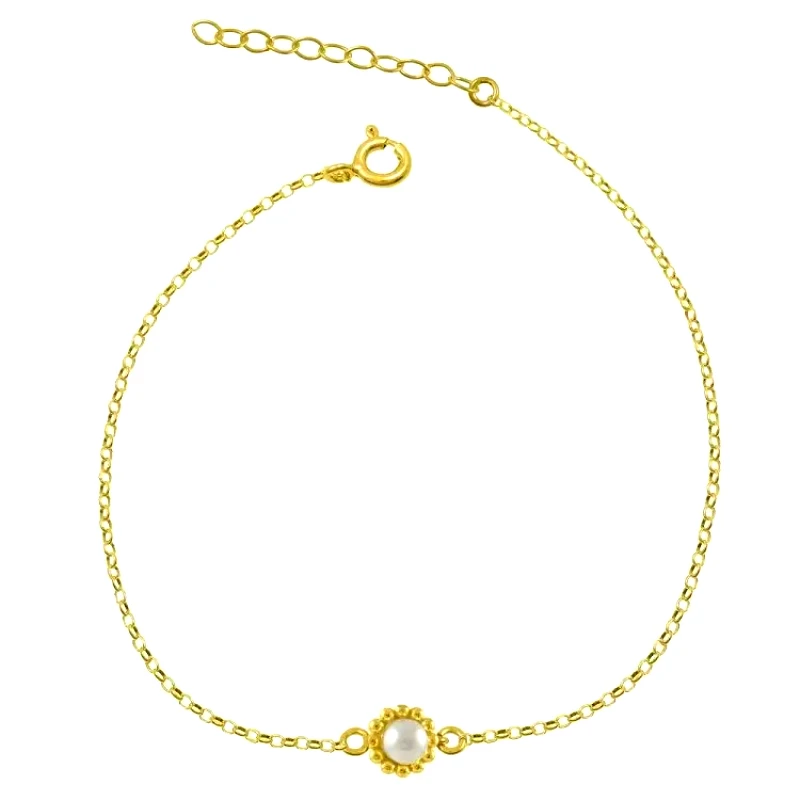 AMOR AMOR Βραχιόλι Από Ασήμι 925 Επιχρυσωμένο Με Swarovski EX26960