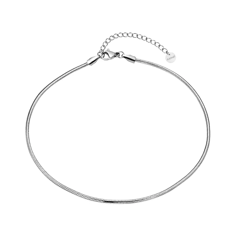 AMOR AMOR Βραχιόλι Ποδιού Φίδι 2.5 mm Από Ανοξείδωτο Ατσάλι MI25402
