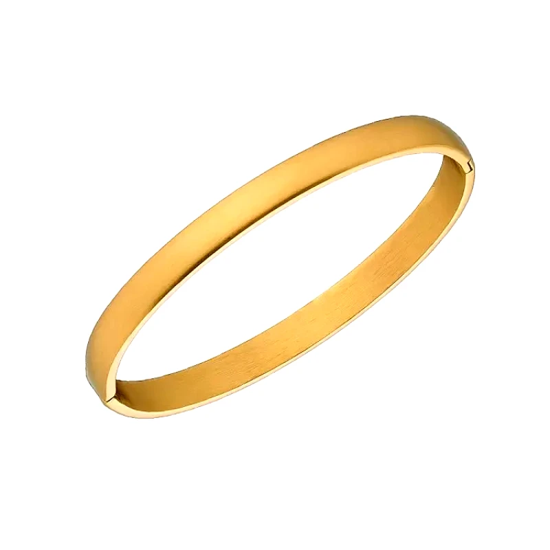 AMOR AMOR Βραχιόλι Χειροπέδα Από Ανοξείδωτο Ατσάλι Επιχρυσωμένο AS28421