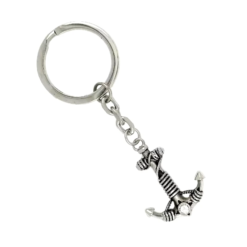 AMOR AMOR Μπρελόκ Από Ανοξείδωτο Ατσάλι Με Άγκυρα TU98046