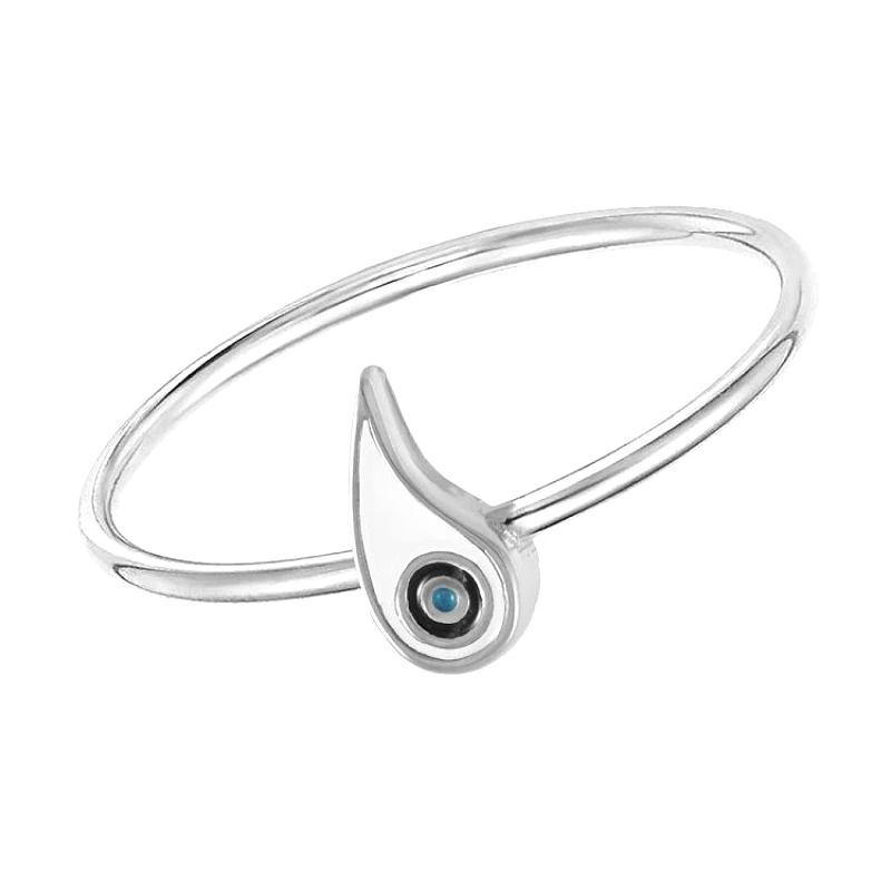 AMOR AMOR Δαχτυλίδι Από Ασήμι 925 Επιπλατινωμένο Με Ματάκι EX39413