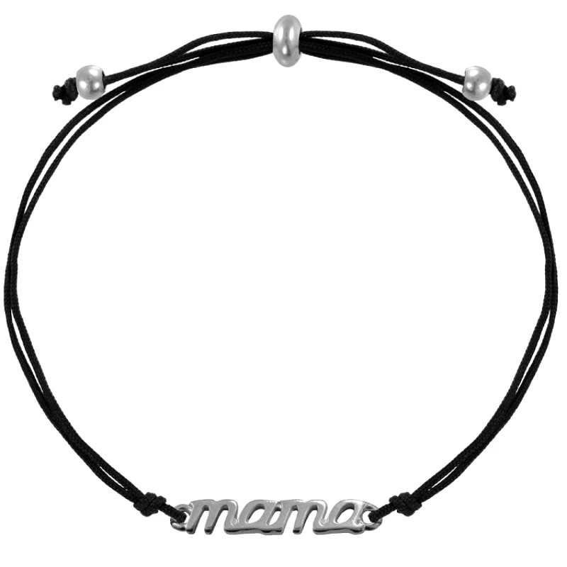 AMOR AMOR Βραχιόλι Από Κορδόνι Και Ορείχαλκο mama AA28464