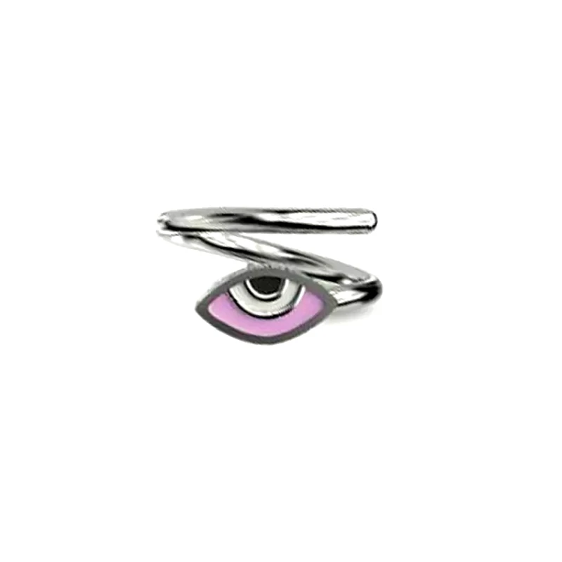 AMOR AMOR Δαχτυλίδι Από Ασήμι 925 Επιπλατινωμένο Με Ματάκι EX39448