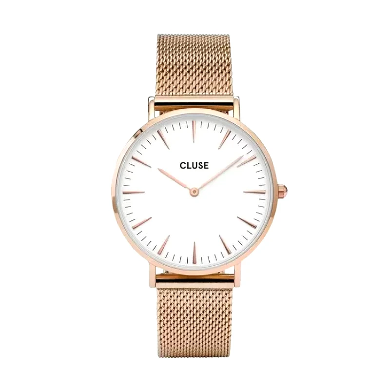 CLUSE CLUSE LABOHEME Rose Gold Stainless Steel Strap CW0101201001