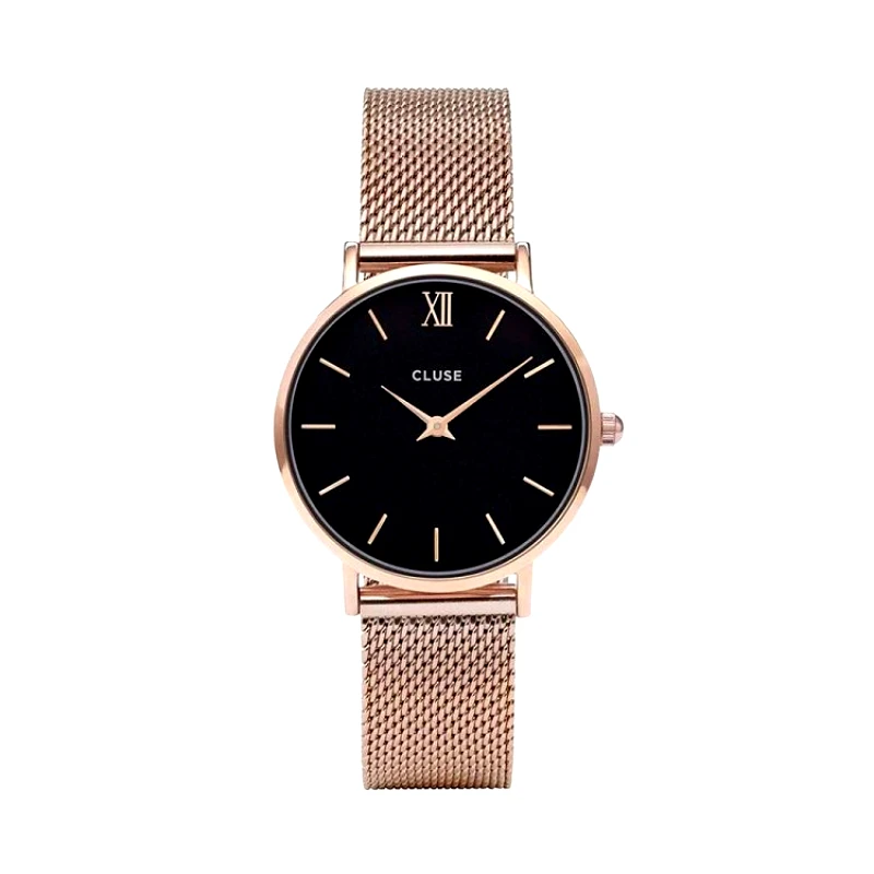 CLUSE CLUSE Minuit Mesh Rose Gold Stainless Steel Strap CW0101203003