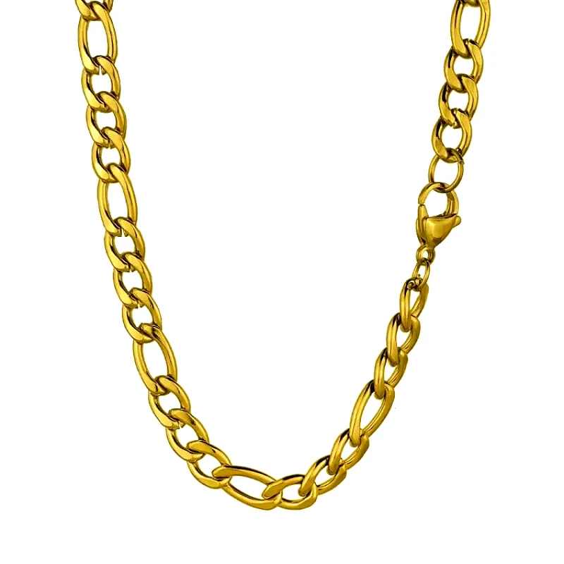 AMOR AMOR Κολιέ Αλυσίδα Από Ανοξείδωτο Ατσάλι Επιχρυσωμένο TA17193 60cm