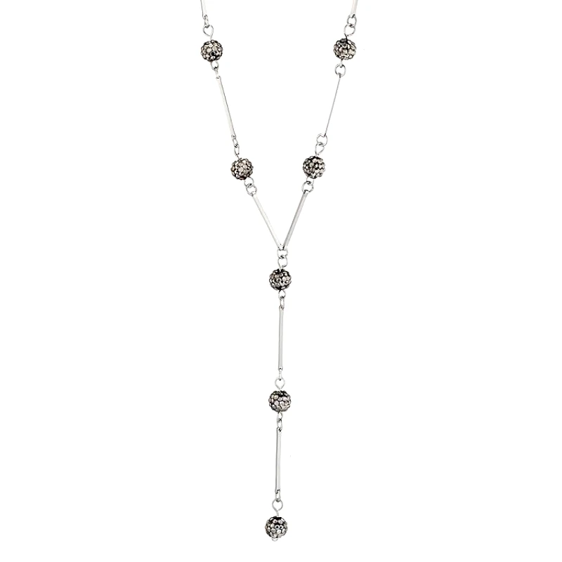 AMOR AMOR Κολιέ Από Ανοξείδωτο Ατσάλι Με Swarovski AS14219