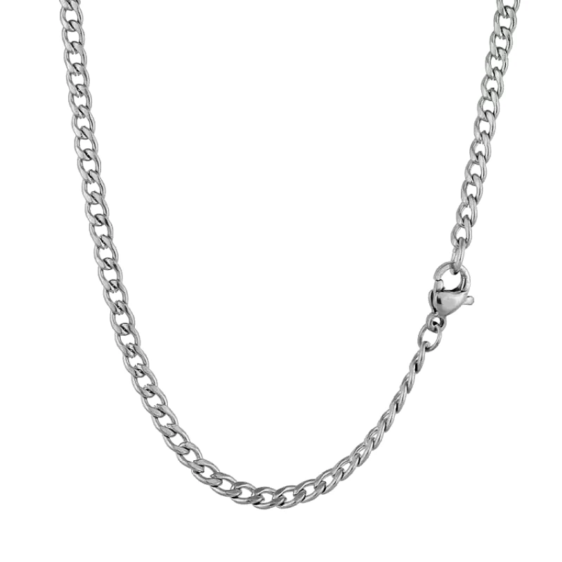 AMOR AMOR Κολιέ Αλυσίδα Από Ανοξείδωτο Ατσάλι TA17198 80cm