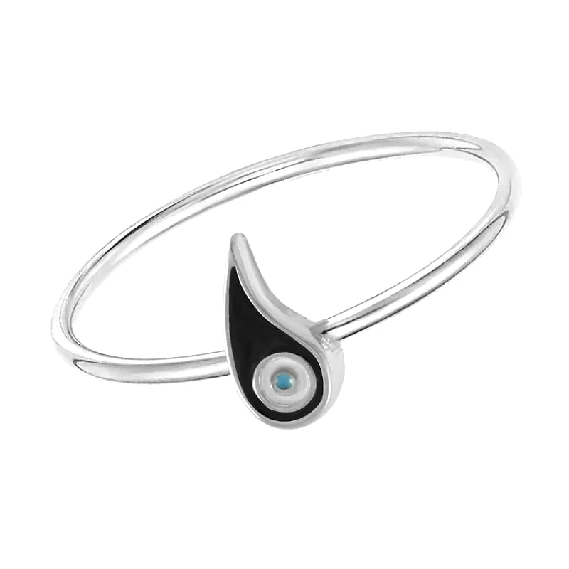 AMOR AMOR Δαχτυλίδι Από Ασήμι 925 Επιπλατινωμένο Με Ματάκι EX39407