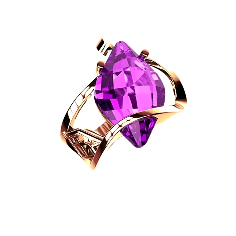 AMOR AMOR Δαχτυλίδι Από Ασήμι 925 Ροζ Επιχρυσωμένο Με Swarovski EX34216