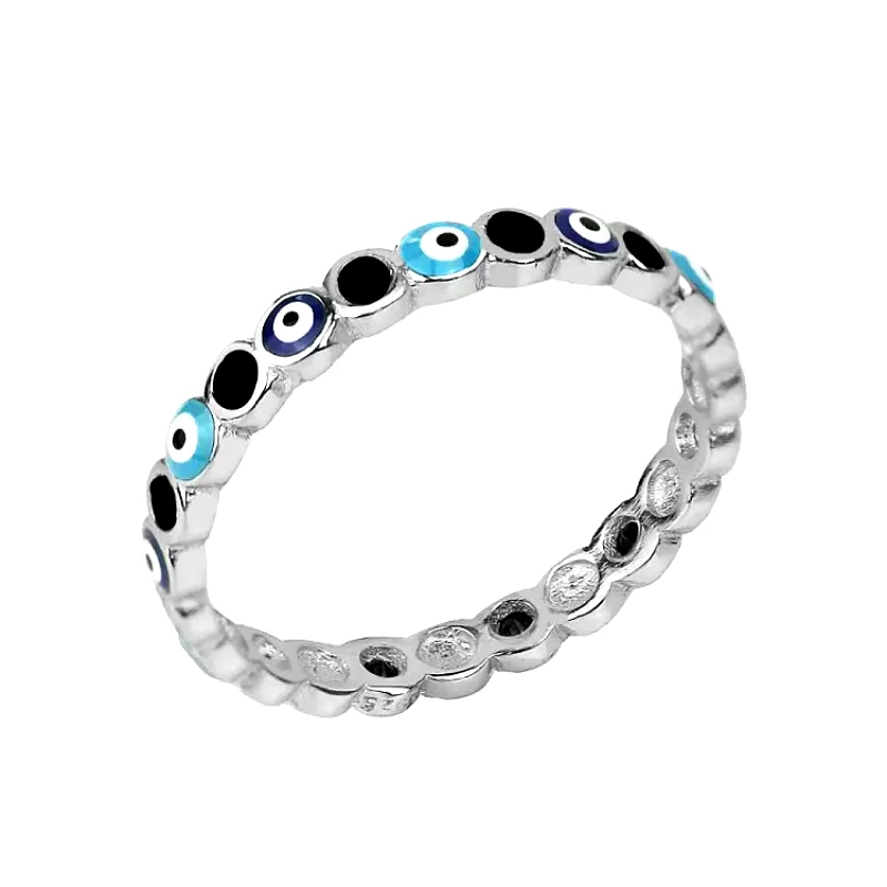 AMOR AMOR Δαχτυλίδι Από Ασήμι 925 Με Ματάκια SS34476