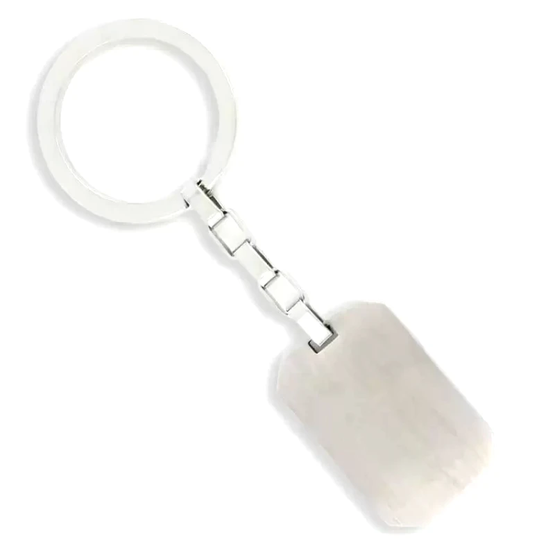 AMOR AMOR Μπρελόκ Από Ανοξείδωτο Ατσάλι Με Ταυτότητα Ορθογώνια TU98051