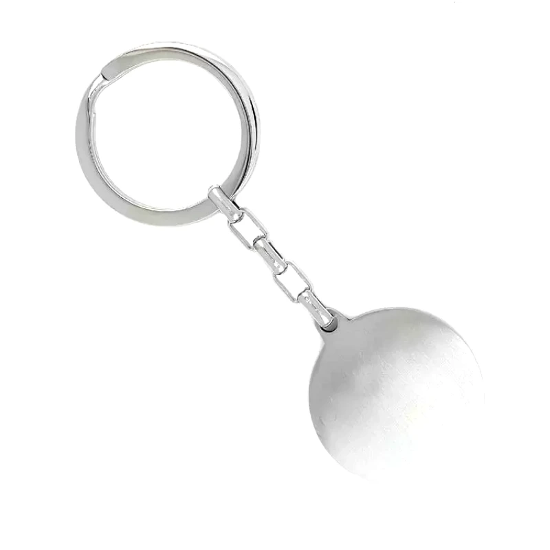 AMOR AMOR Μπρελόκ Από Ανοξείδωτο Ατσάλι Με Ταυτότητα Στρογγυλή TU98025