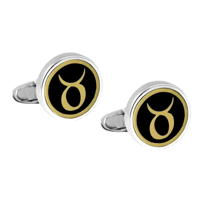 AMOR AMOR Μανικετόκουμπα Από Ασήμι 925 Με Ζώδιο PE63045