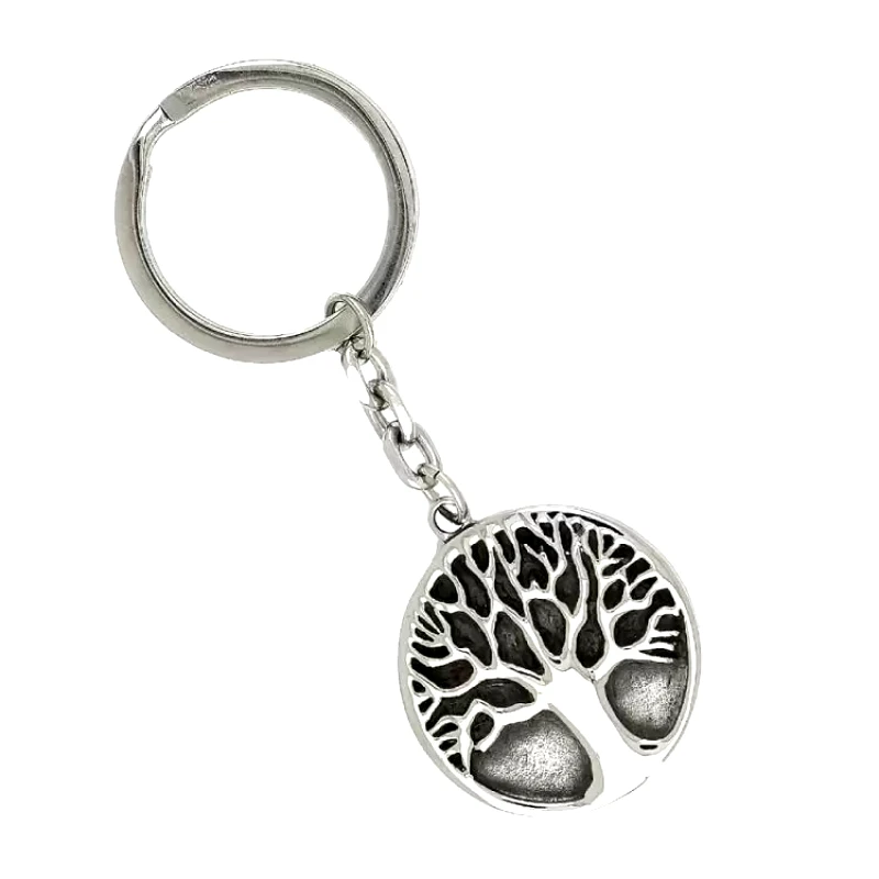 AMOR AMOR Μπρελόκ Από Ανοξείδωτο Ατσάλι Με Δέντρο Της Ζωής TU98044
