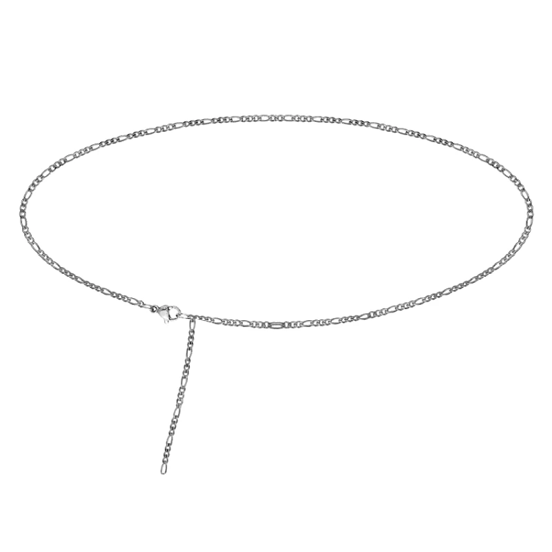 AMOR AMOR Αλυσίδα Μέσης 3mm Από Ανοξείδωτο Ατσάλι ΑΑ96515