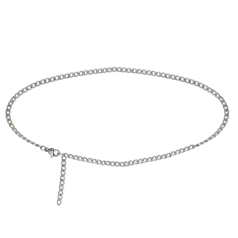 AMOR AMOR Αλυσίδα Μέσης 3mm Από Ανοξείδωτο Ατσάλι ΑΑ96522