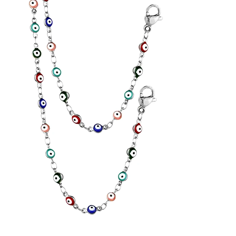 AMOR AMOR Αλυσίδα Μάσκας-Γυαλιών-Κολιέ Από Ανοξείδωτο Ατσάλι Mε Ματάκια AA95627