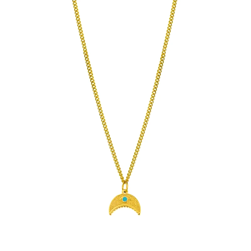 AMOR AMOR Κολιέ Από Ανοξείδωτο Ατσάλι Και Ορείχαλκο Επιχρυσωμένο 24Κ AA15784