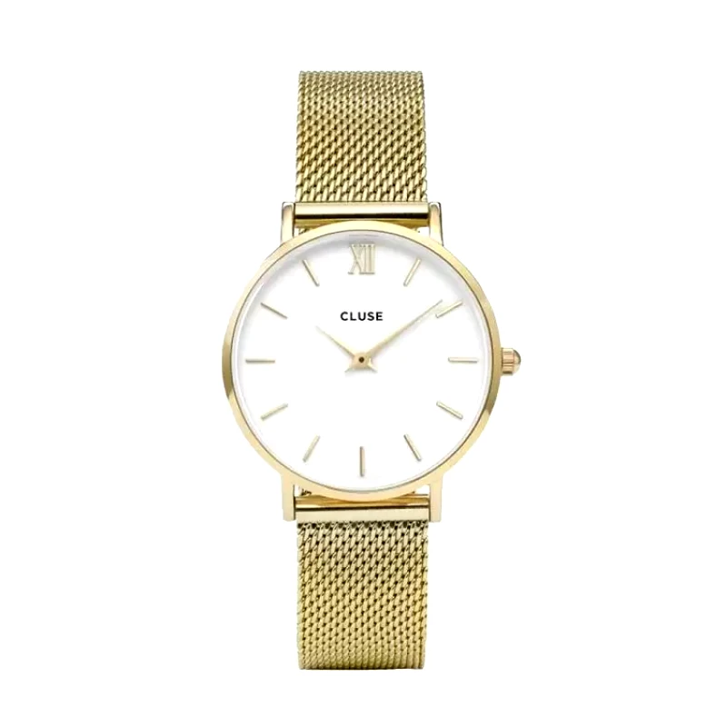 CLUSE CLUSE MINUIT Mesh Gold Stainless Steel Strap CW0101203007