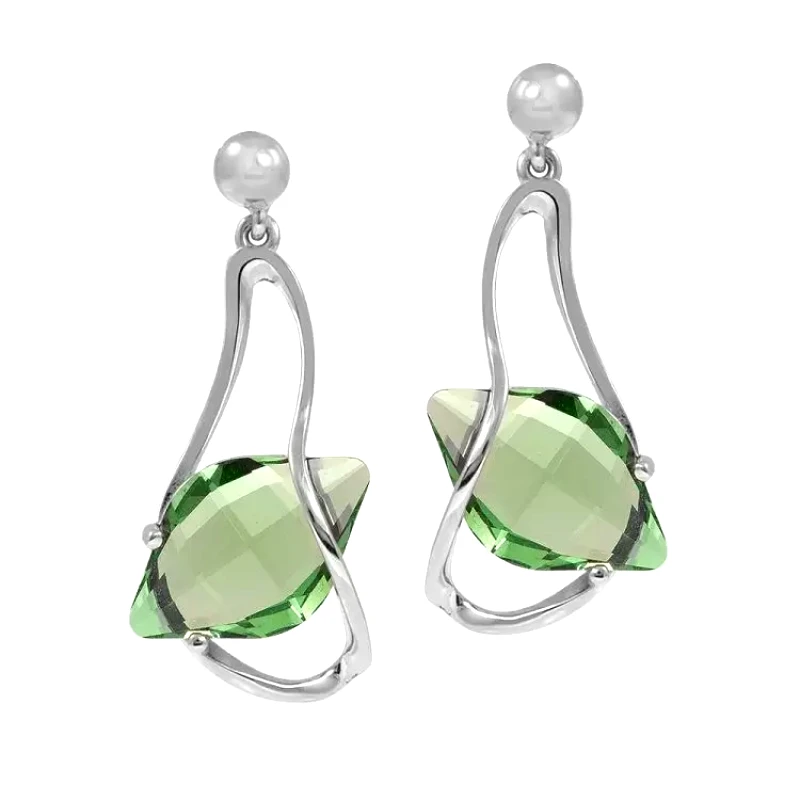 AMOR AMOR Σκουλαρίκια Από Ασήμι Επιπλατινωμένο Με Swarovski EX43205