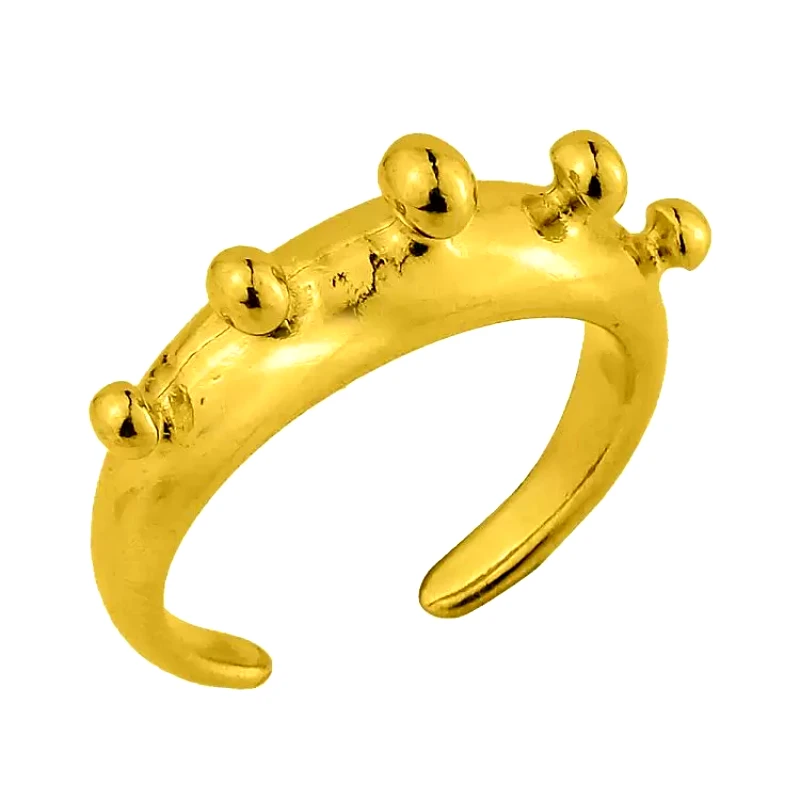 AMOR AMOR Δαχτυλίδι Από Ορείχαλκο Επιχρυσωμένο 24Κ PF38763