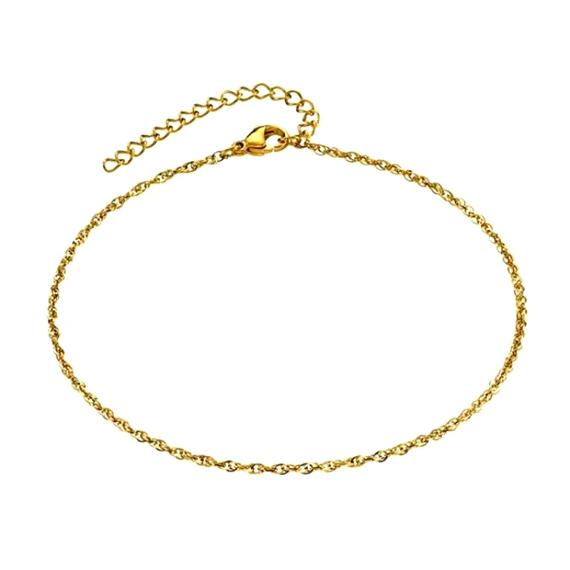 AMOR AMOR Βραχιόλι Ποδιού Από Ανοξείδωτο Ατσάλι Επιχρυσωμένο AS29381