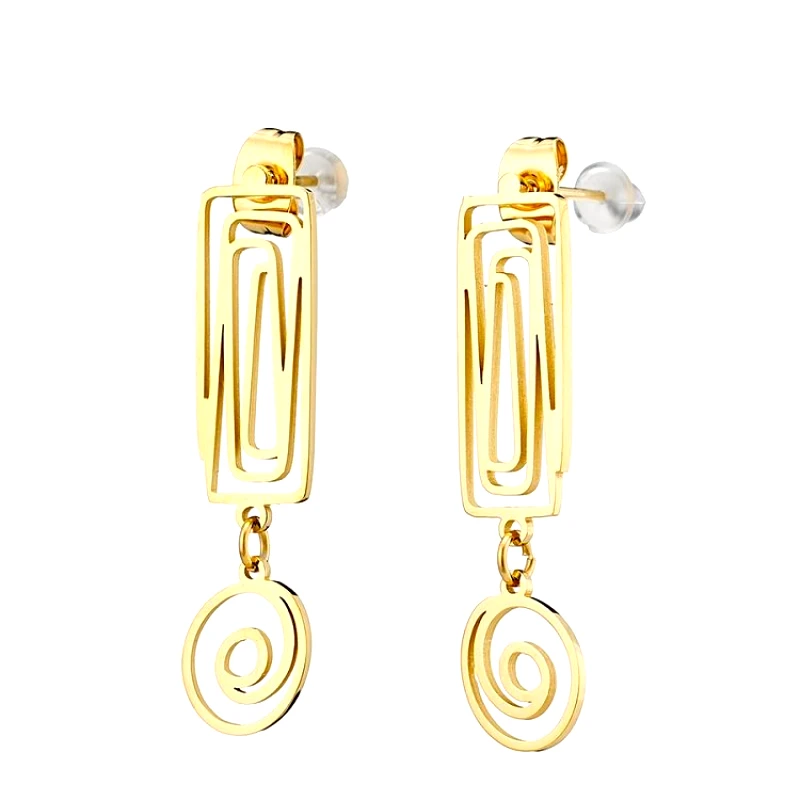 AMOR AMOR Σκουλαρίκια Από Ατσάλι Επιχρυσωμένο AS48849