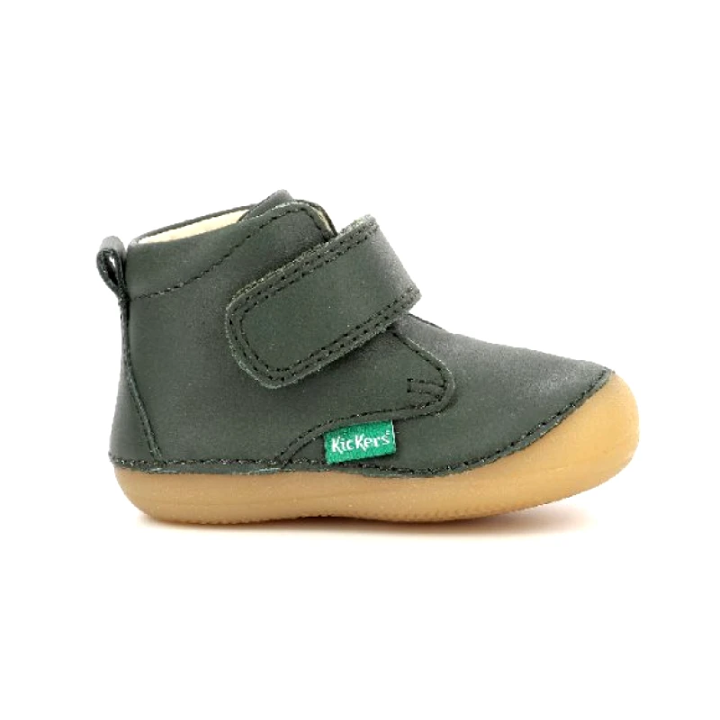 KICKERS Βρεφικά Παπούτσια Kickers Sabio για Αγόρια Chaki Green (Μεγέθη 19-23) - ΠΡΑΣΙΝΟ