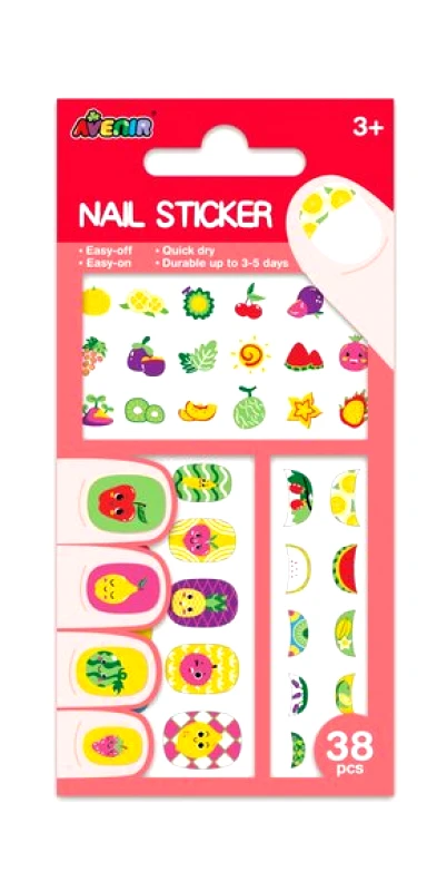 AVENIR NAIL STICKER-FRUIT 38PCS - ΠΟΛΥΧΡΩΜΟ
