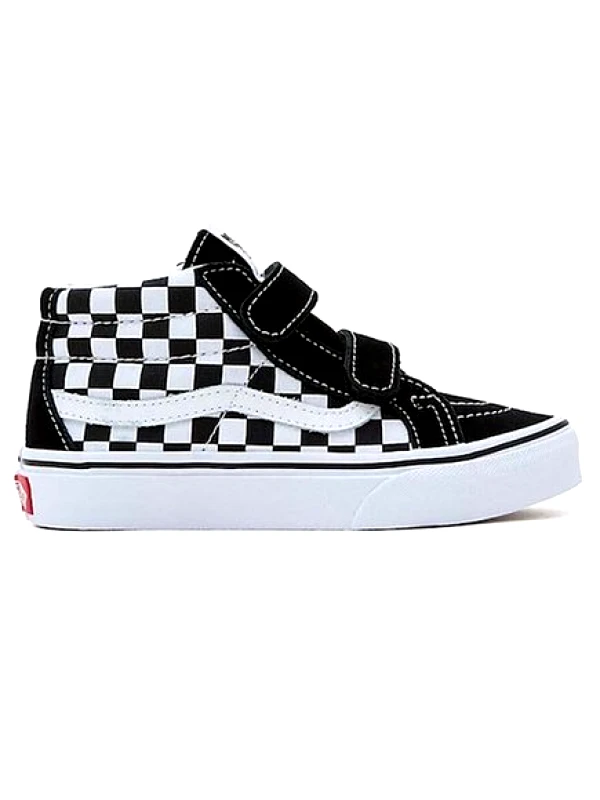 VANS Παιδικά High Sneakers Παπούτσια Vans Old Skool Checkerboard Black/White - ΜΑΥΡΟ