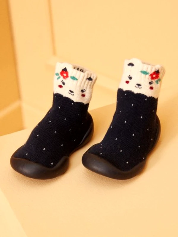 SERGENT MAJOR Βρεφικές Παντόφλες Sergent Major για Κορίτσια Dotted Cats (Μεγέθη 18-23) - ΜΠΛΕ