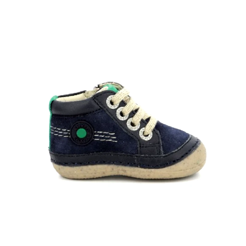 KICKERS Βρεφικά Παπούτσια Kickers Sonistreet για Αγόρια Navy Blue (Μεγέθη 19-23) - ΜΠΛΕ