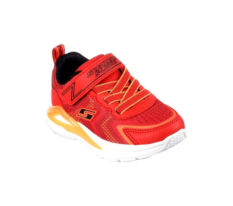SKECHERS Βρεφικά Παπούτσια SKECHERS για Αγορία TRI NAMICS S LIGHTS - ΠΟΡΤΟΚΑΛΙ
