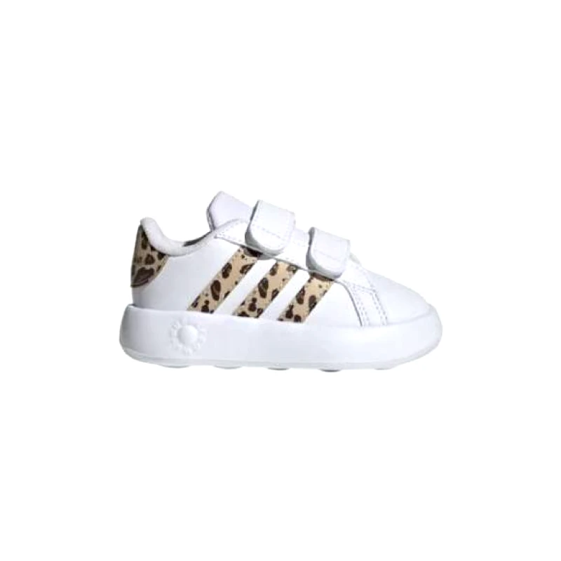 ADIDAS Βρεφικά Παπούτσια Adidas Grand Court για Κορίτσια Animal Print (Μεγέθη 19-27) - ΛΕΥΚΟ