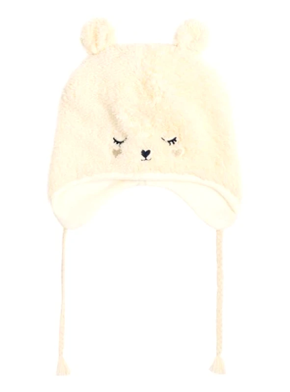 DPAM Βρεφικός Σκούφος για Κορίτσια Cute Beige - ΜΠΕΖ