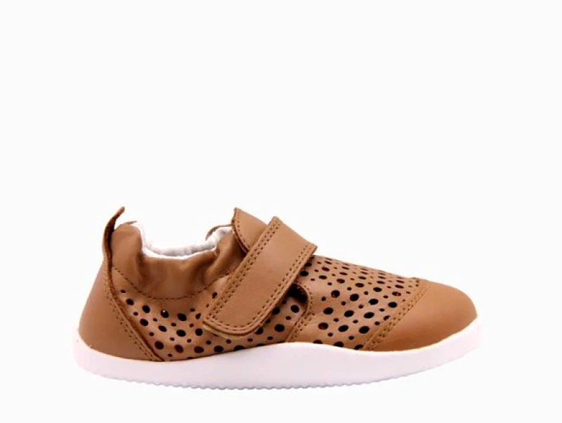 BOBUX Βρεφικά Παπούτσια Bobux Step Up για Αγόρια Xplorer Go Punch Caramel (Μεγέθη 19-22) - ΚΑΦΕ