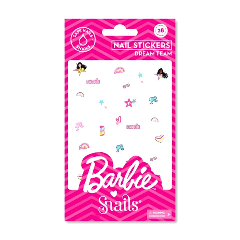 SNAILS Παιδικά Αυτοκόλλητα Νυχιών Barbie Snails - ΠΟΛΥΧΡΩΜΟ
