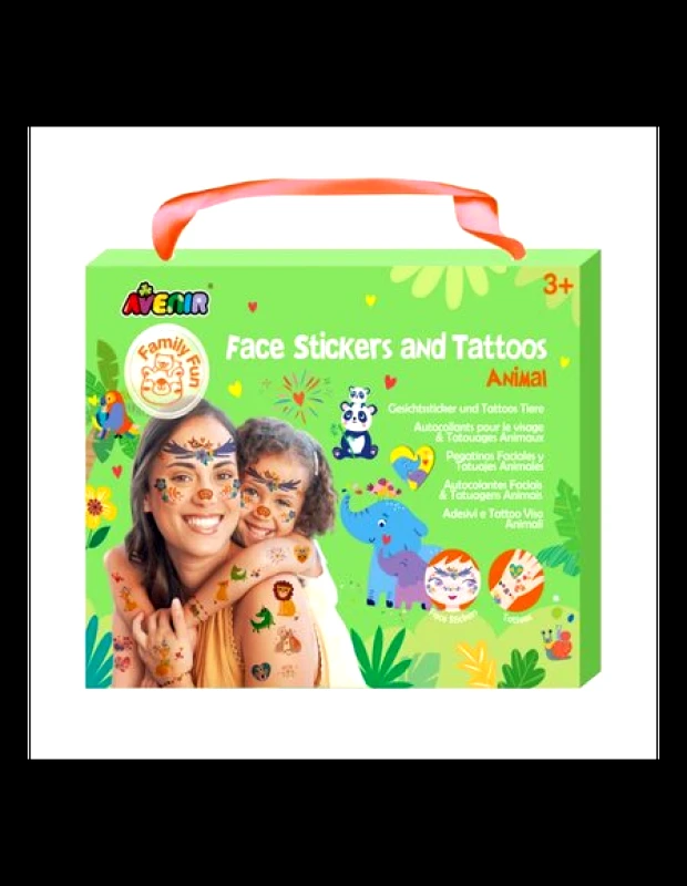 AVENIR Avenir Face Stickers and Tattoos: Animal - ΠΟΛΥΧΡΩΜΟ