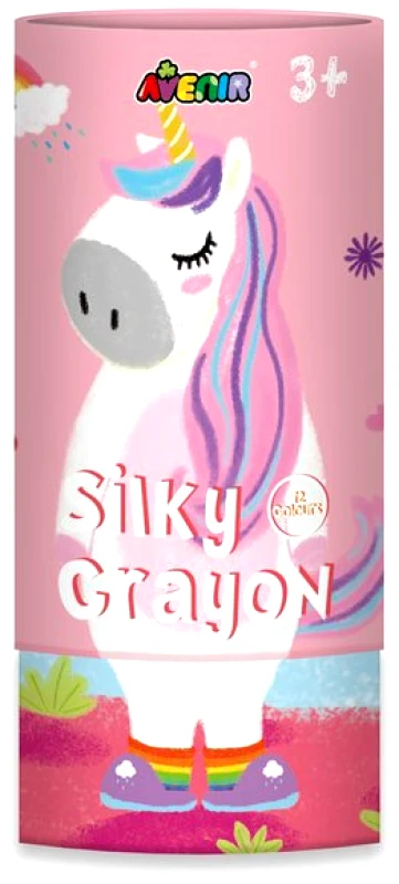 AVENIR AVENIR Silky Crayons Unicorn Κηρομπογιές & Πόστερ Ζωγραφικής 12 τμχ - ΠΟΛΥΧΡΩΜΟ