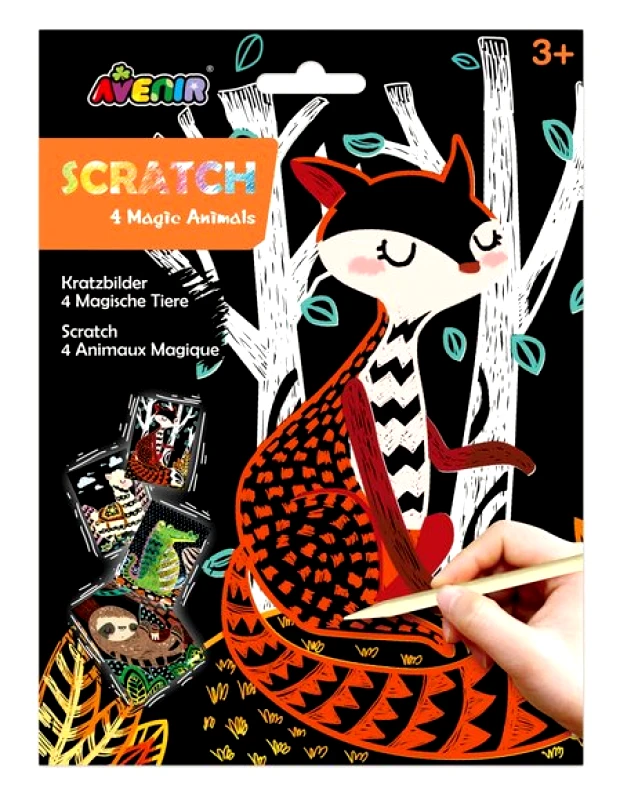 HMHB Avenir Βιβλίο-Scratch 4 Magic Animals - ΠΟΛΥΧΡΩΜΟ