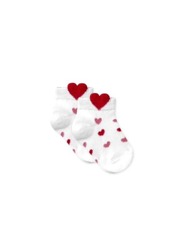 SERGENT MAJOR Βρεφικές Κάλτσες για Κορίτσια Lovely Hearts - ΛΕΥΚΟ