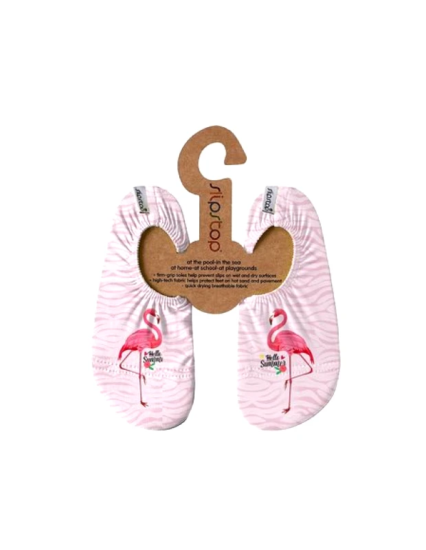SLIPSTOP SLIPSTOP Αντιολισθητικά Παντοφλάκια Pink Flamingo (Μεγέθη 18-35) - ΡΟΖ