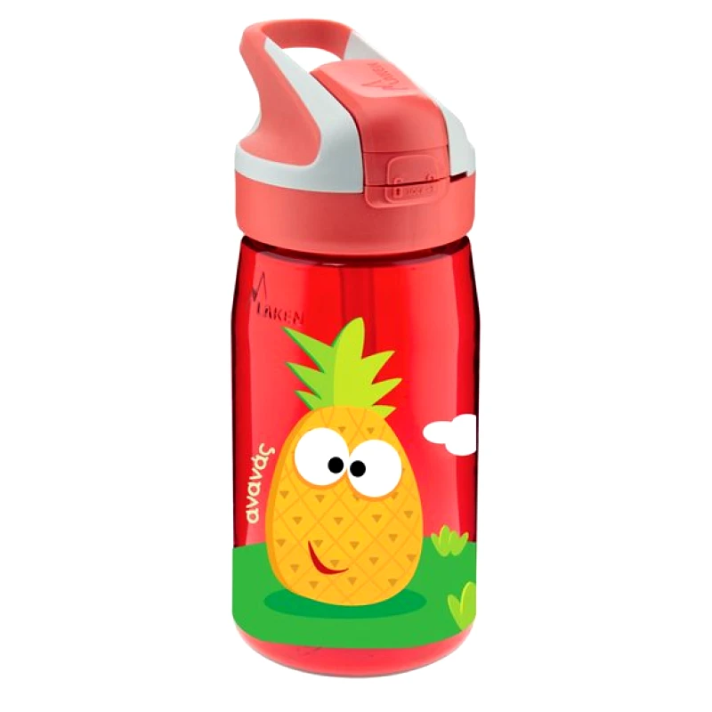 LAKEN Παιδικό Παγούρι Laken Κόκκινο Pineapple 450 ml - Πώμα Summit - ΚΟΚΚΙΝΟ