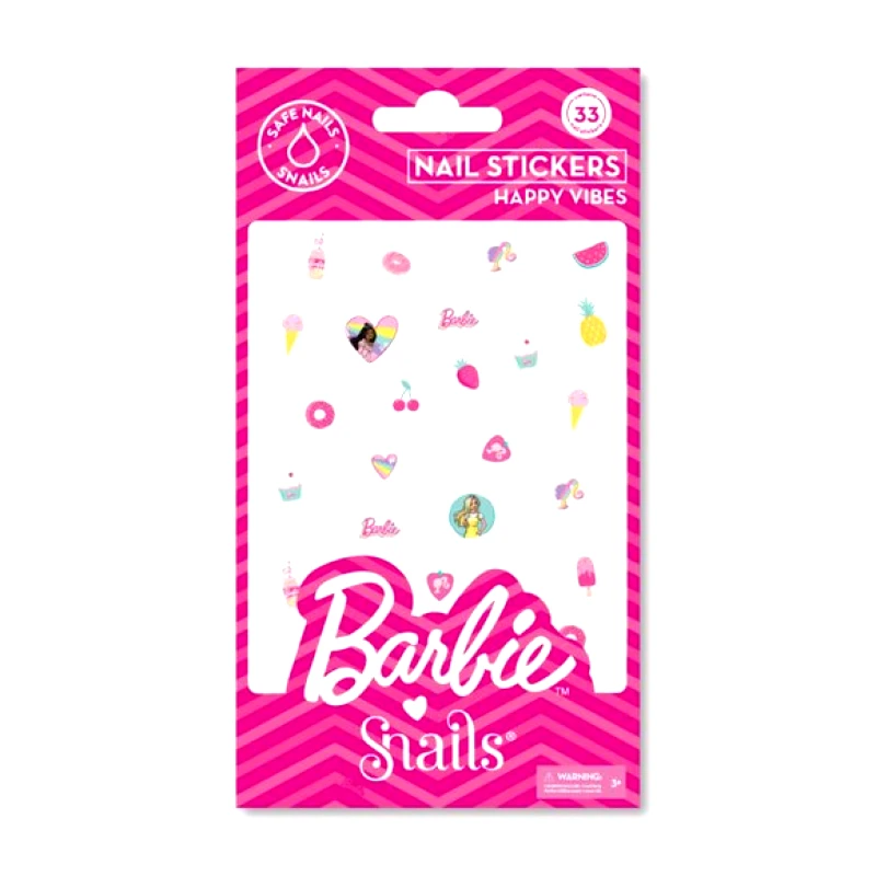 SNAILS Παιδικά Αυτοκόλλητα Νυχιών Barbie Snails - Happy Vibes - ΠΟΛΥΧΡΩΜΟ