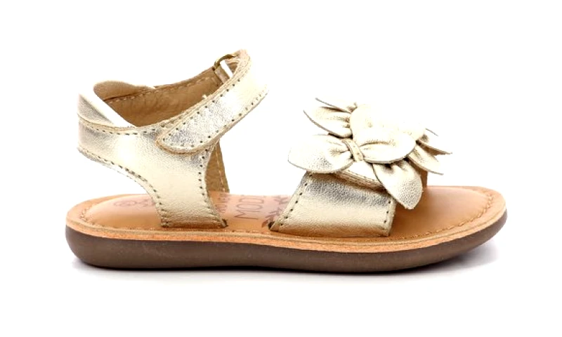 MOD8 Παιδικά Παπούτσια MOD8 για Κορίτσια Gold Flowers (Μεγέθη 22-30) - ΧΡΥΣΟ