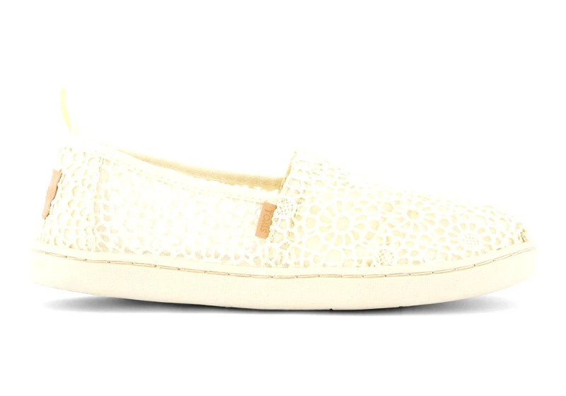 TOMS Παιδικά Παπούτσια Toms για Κορίτσια Natural Moroccan Crochet (Μεγέθη 30-36) ΛΕΥΚΟ