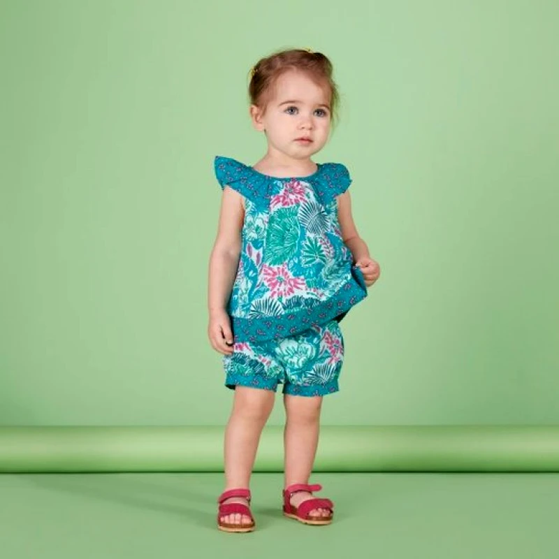 DPAM Βρεφική Μπλούζα για Κορίτσια Turquoise Boho - ΠΟΛΥΧΡΩΜΟ